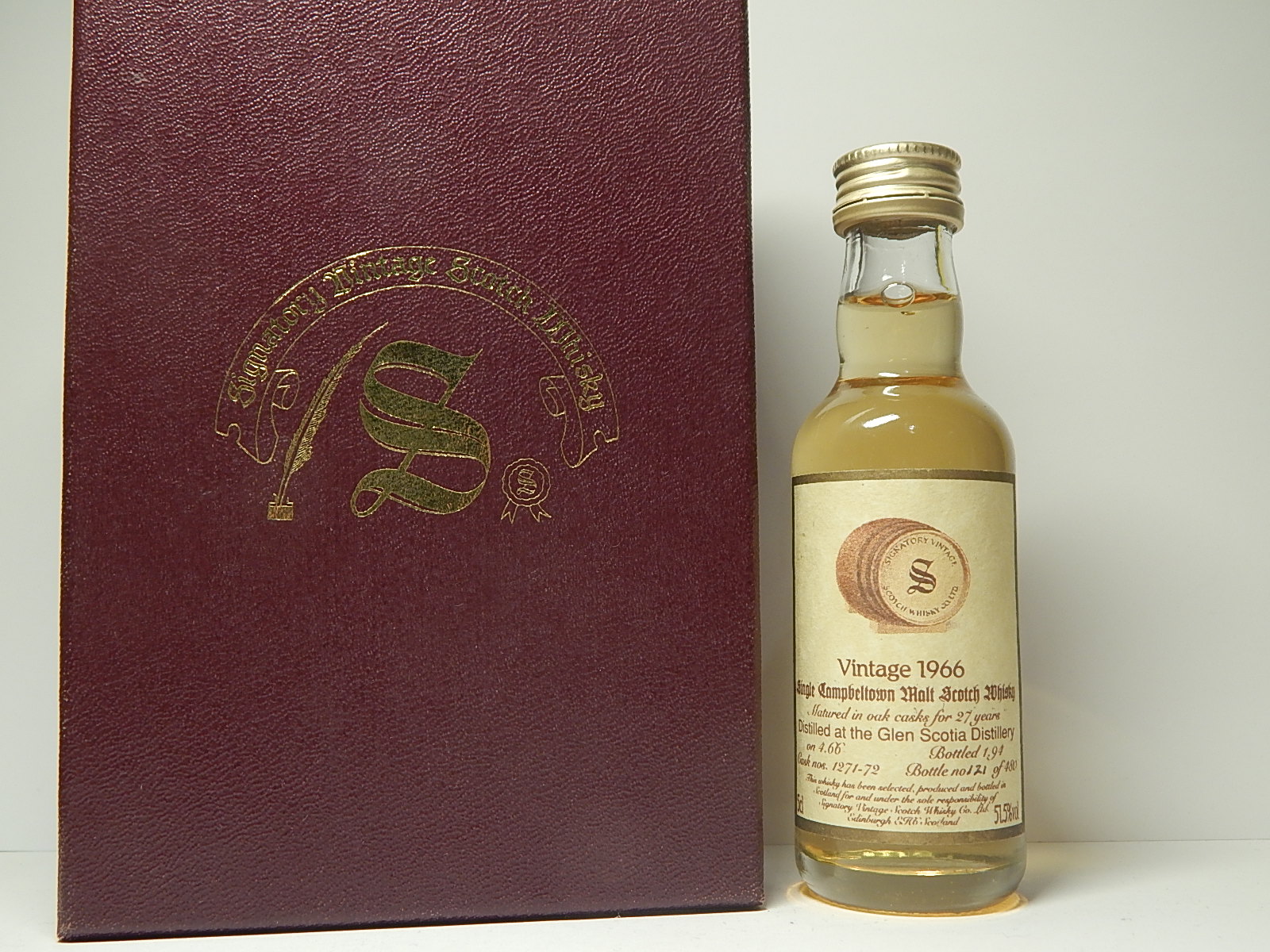 SCMSW 27yo 1966-1994 "Signatory" 5cl 51,5%vol